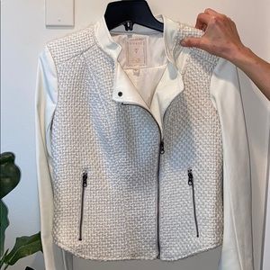 White leather jacket